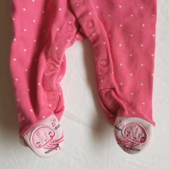 joe fresh under the sea snap sleeper footie pajamas 3 months baby girl - Picture 2 of 5